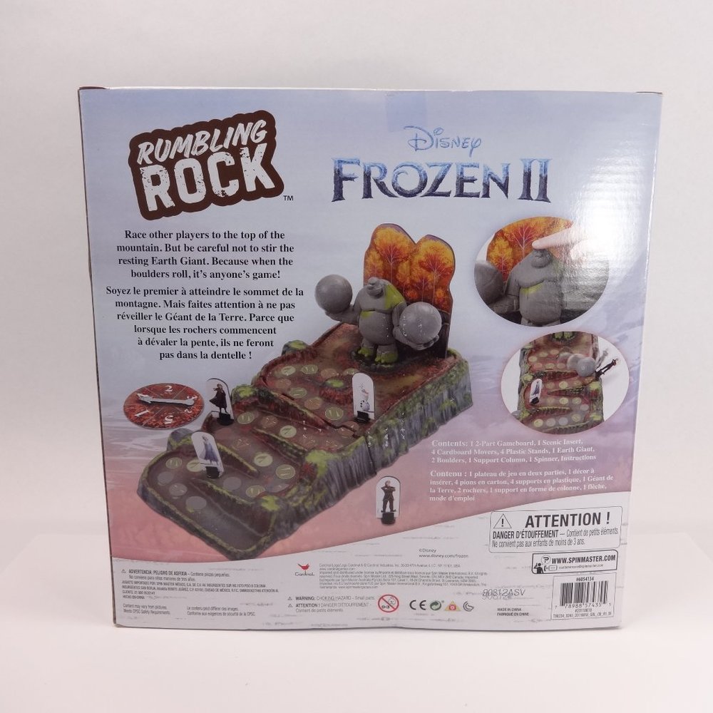 KIDS BOARD GAME DISNEY FROZEN II RUMBLING ROCK - Picture 2 of 11